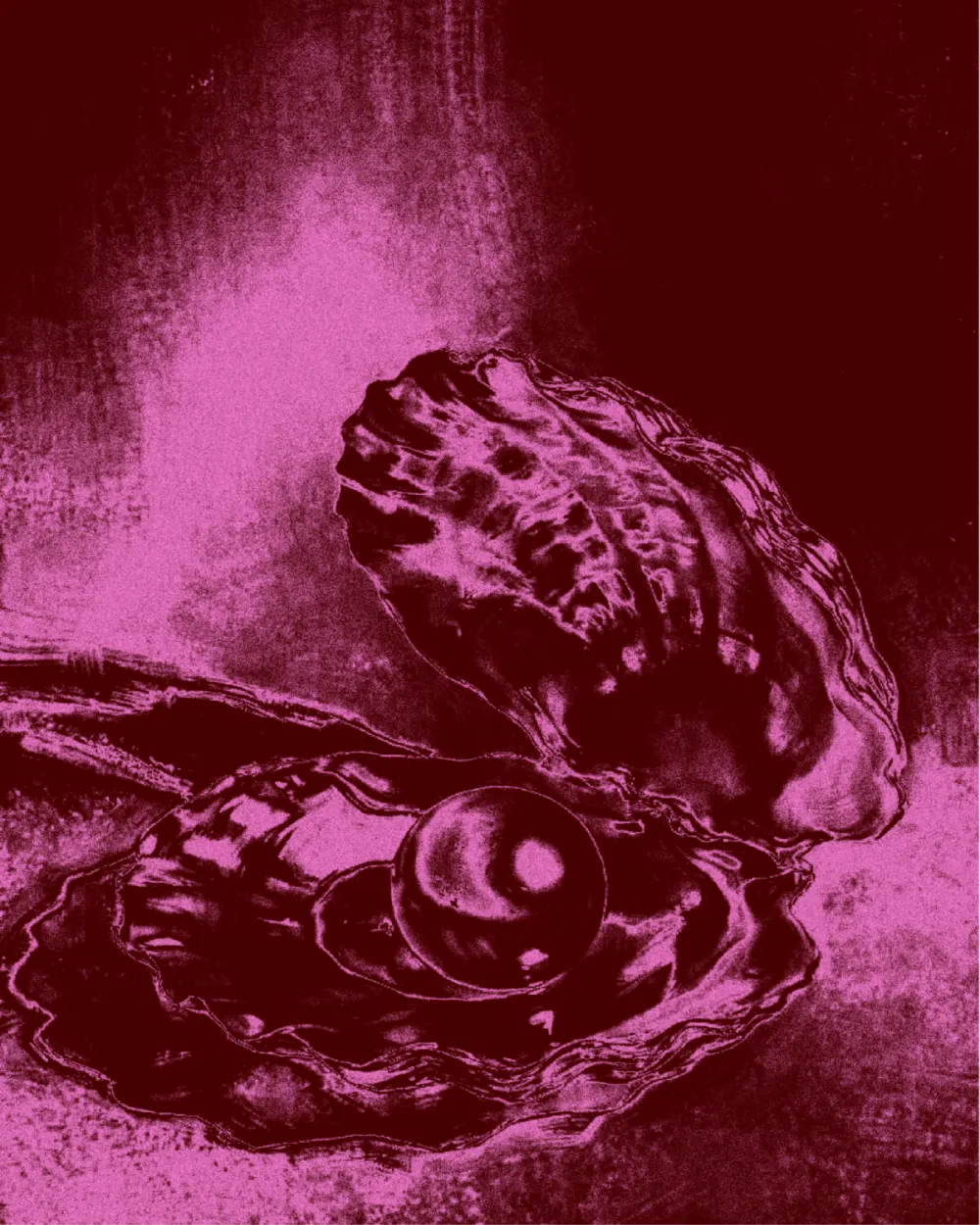 Ostra com pérola, estampa RARA